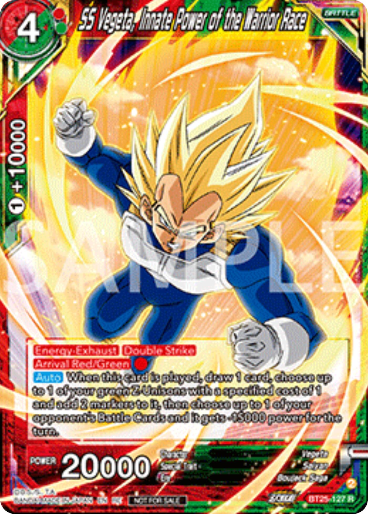 SS Vegeta, Innate Power of the Warrior Race (Deluxe Pack 2025 Vol.2) (BT25-127) [Promotion Cards] | Black Swamp Games