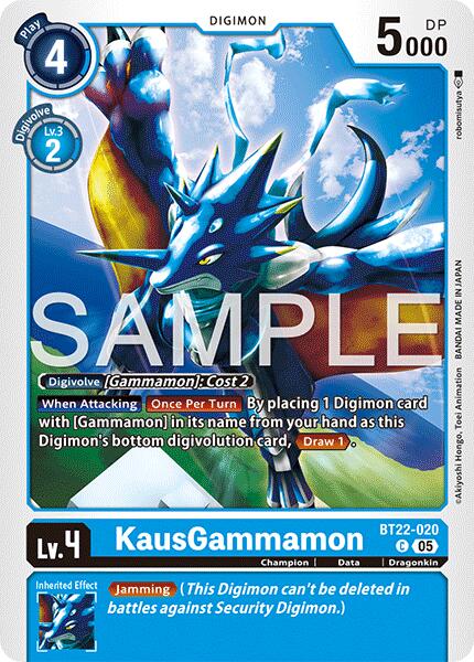 KausGammamon [BT22-020] [Cyber Eden] | Black Swamp Games