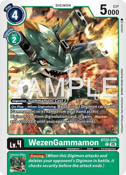 WezenGammamon [BT22-045] [Cyber Eden] | Black Swamp Games