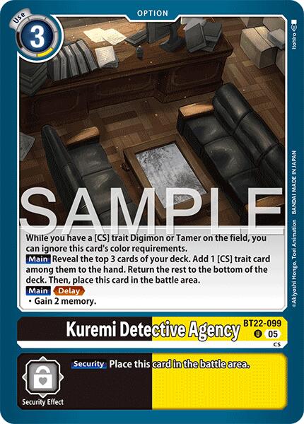 Kuremi Detective Agency [BT22-099] [Cyber Eden] | Black Swamp Games