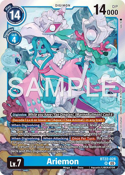 Ariemon [BT22-028] [Cyber Eden] | Black Swamp Games