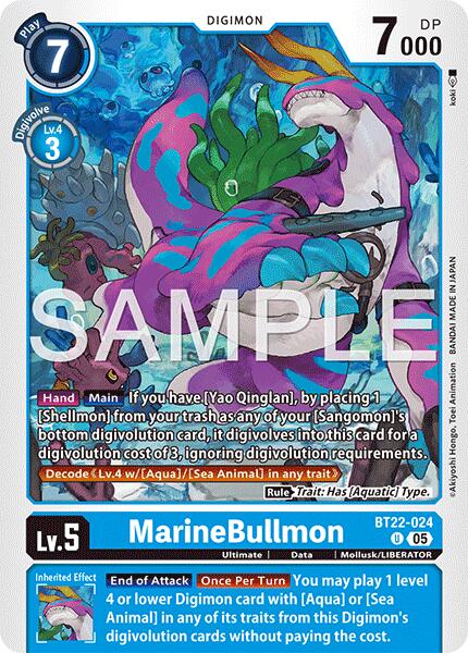 MarineBullmon [BT22-024] [Cyber Eden] | Black Swamp Games
