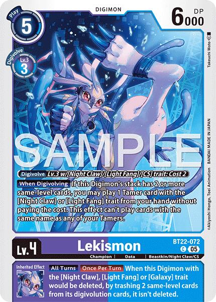 Lekismon [BT22-072] [Cyber Eden] | Black Swamp Games