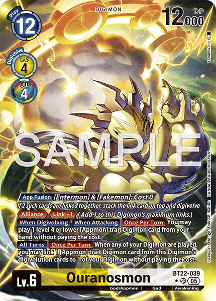 Ouranosmon [BT22-039] (Alternate Art) [Cyber Eden] | Black Swamp Games