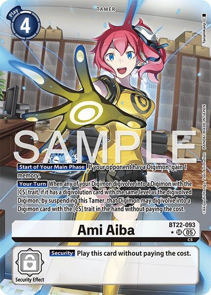 Ami Aiba [BT22-093] (Alternate Art) [Cyber Eden] | Black Swamp Games