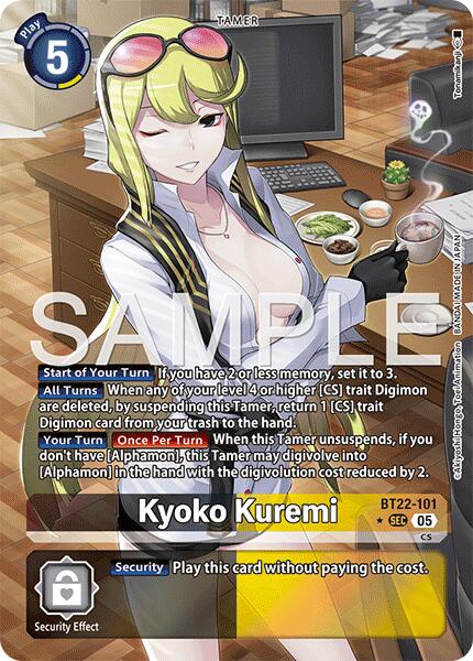 Kyoko Kuremi [BT22-101] (Alternate Art) [Cyber Eden] | Black Swamp Games