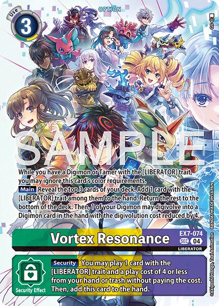 Vortex Resonance [EX7-074] (Digimon Liberator Debuggers Set) [Digimon LIBERATOR] | Black Swamp Games