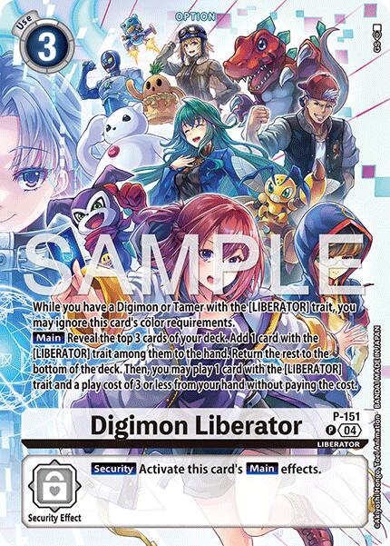 Digimon Liberator [P-151] (Digimon Liberator Debuggers Set) [Promotional Cards] | Black Swamp Games