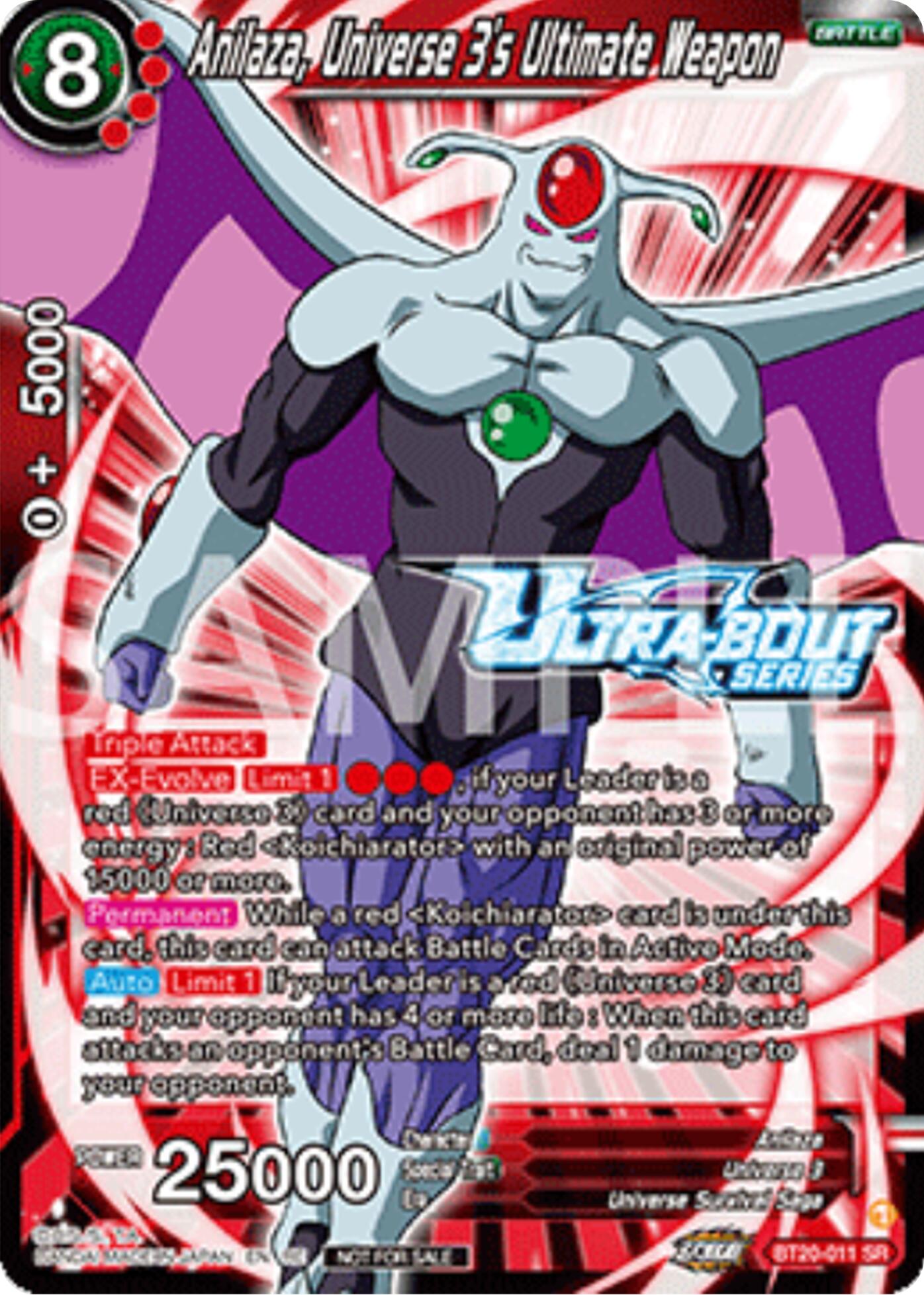 Anilaza, Universe 3's Ultimate Weapon (Event Pack 17) (BT20-011) [Promotion Cards] | Black Swamp Games