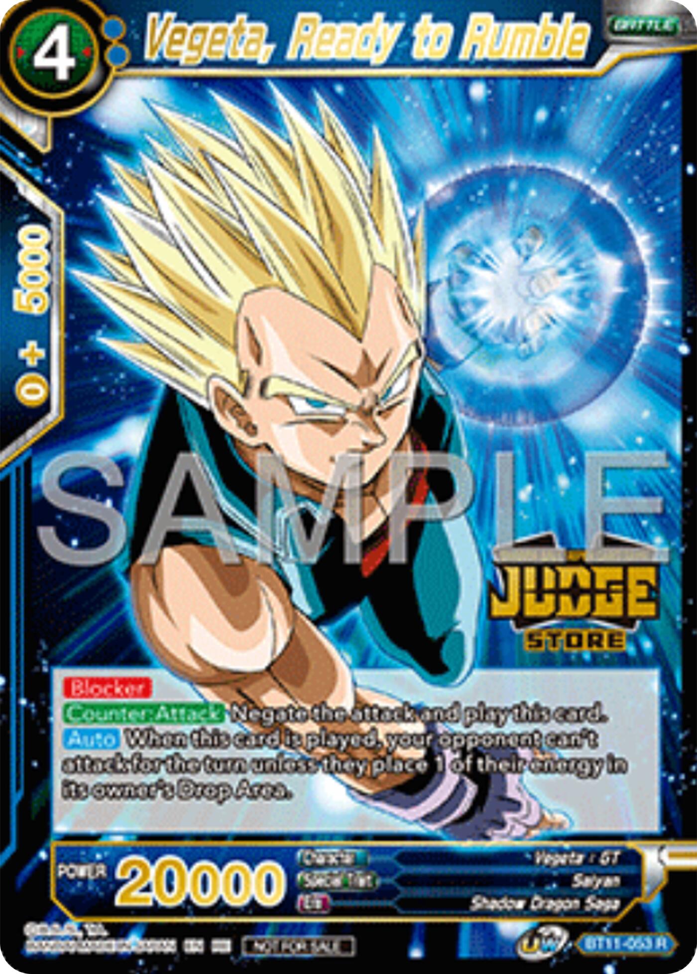 Vegeta, Ready to Rumble (Judge Pack Vol.17) (Store) (BT11-053) [Tournament Promotion Cards] | Black Swamp Games