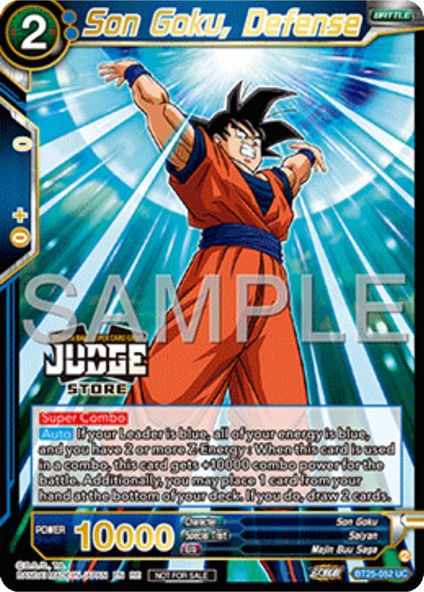Son Goku, Defense (Judge Pack Vol.17) (Store) (BT25-052) [Tournament Promotion Cards] | Black Swamp Games