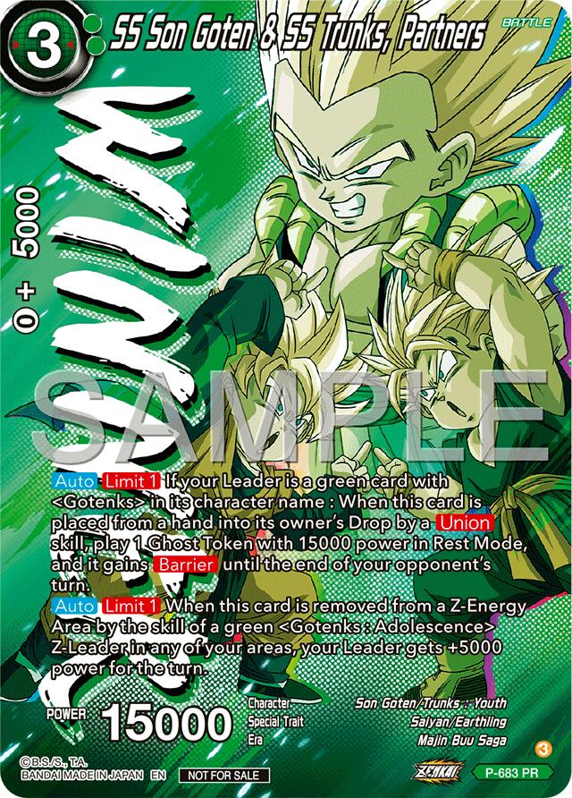 SS Son Goten & SS Trunks, Partners (Zenkai Series Tournament Pack Vol.12) (Winner) (P-683) [Tournament Promotion Cards] | Black Swamp Games