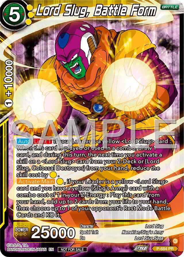 Lord Slug, Battle Form (Zenkai Series Tournament Pack Vol.12) (P-684) [Tournament Promotion Cards] | Black Swamp Games