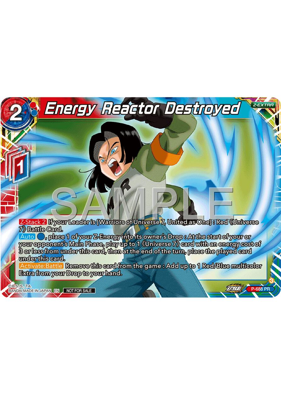 Energy Reactor Destroyed (Zenkai Series Tournament Pack Vol.12) (P-688) [Tournament Promotion Cards] | Black Swamp Games