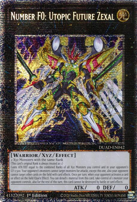 Number F0: Utopic Future Zexal (Starlight Rare) [DUAD-EN042] Starlight Rare | Black Swamp Games