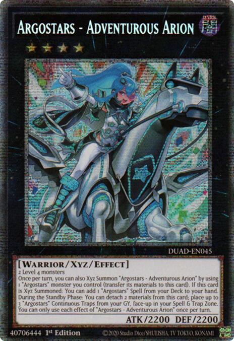 Argostars - Adventurous Arion (Starlight Rare) [DUAD-EN045] Starlight Rare | Black Swamp Games