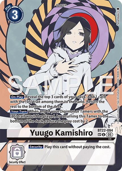 Yuugo Kamishiro [BT22-094] (SP) [Cyber Eden] | Black Swamp Games