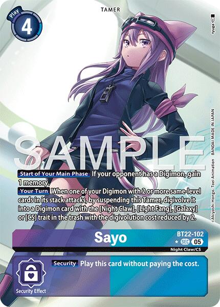 Sayo [BT22-102] (Alternate Art) [Cyber Eden] | Black Swamp Games