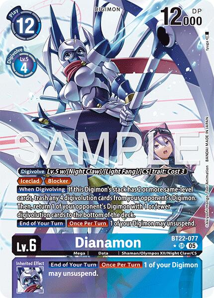 Dianamon [BT22-077] (Alternate Art) [Cyber Eden] | Black Swamp Games
