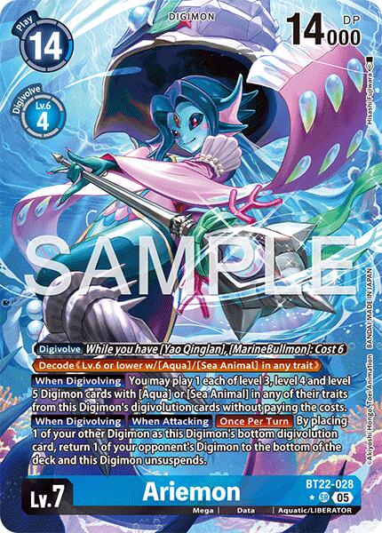 Ariemon [BT22-028] (Alternate Art) [Cyber Eden] | Black Swamp Games