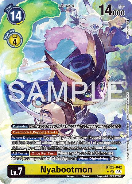 Nyabootmon [BT22-042] (Alternate Art) [Cyber Eden] | Black Swamp Games