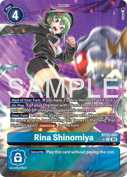 Rina Shinomiya [BT22-085] (Alternate Art) [Cyber Eden] | Black Swamp Games
