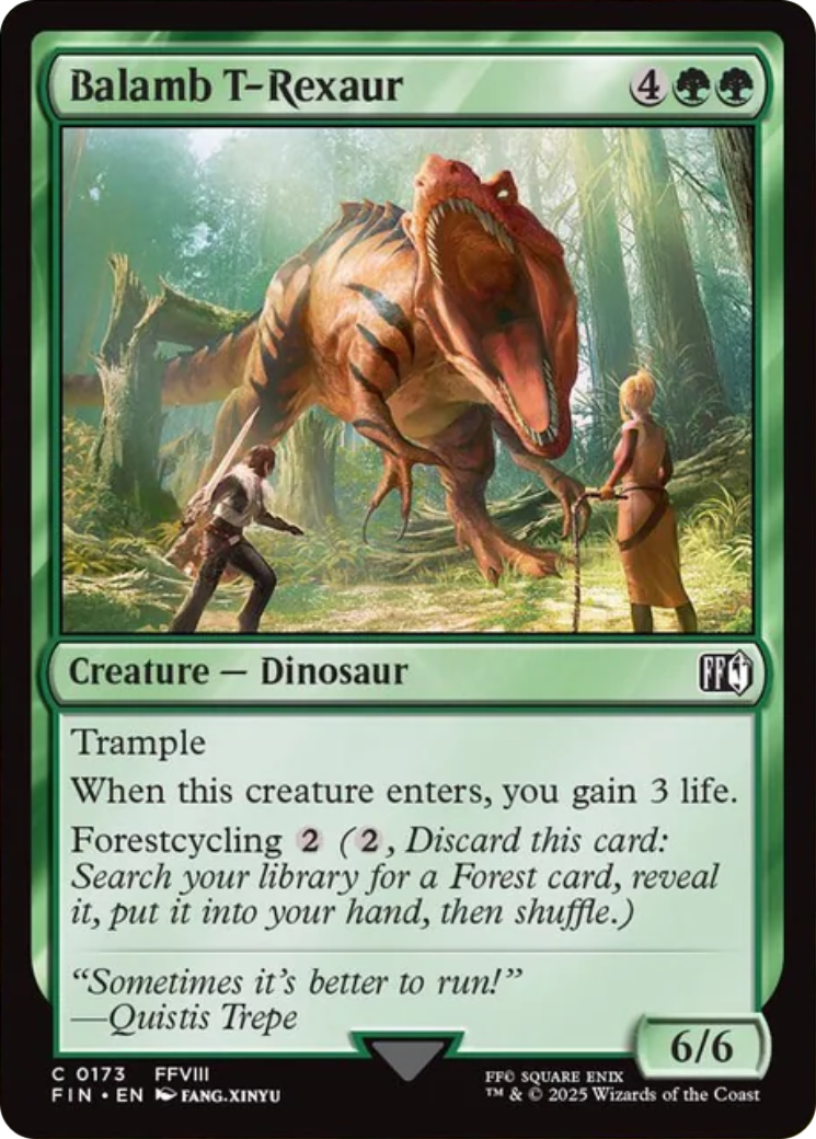 Balamb T-Rexaur [FINAL FANTASY] | Black Swamp Games