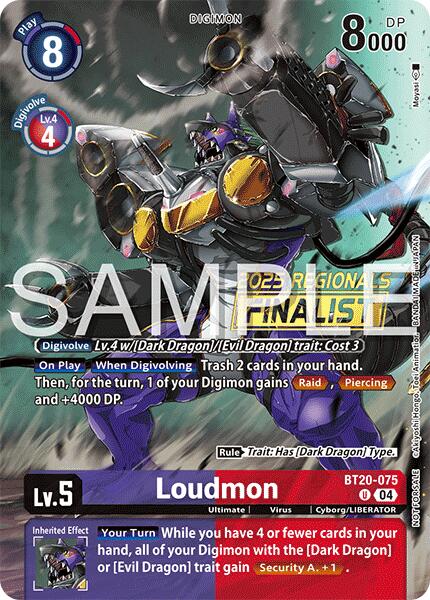Loudmon [BT20-075] (Regionals 25-26 Season 2 Finalist) [Release Special Booster Ver.2.0] | Black Swamp Games