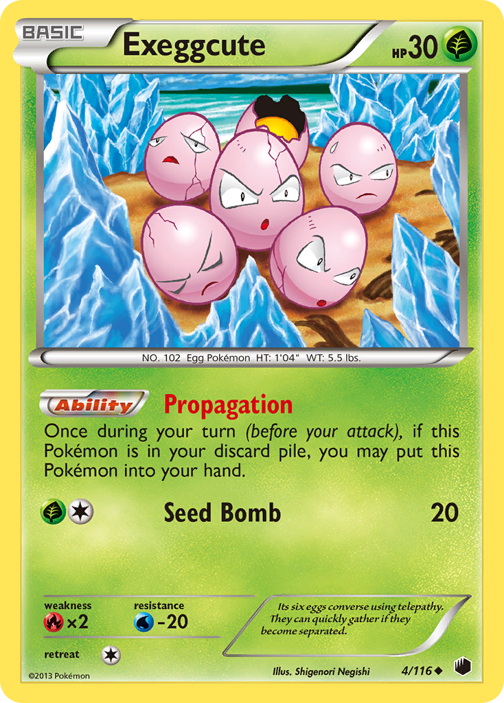 Exeggcute (4/116) [Black & White: Plasma Freeze] | Black Swamp Games