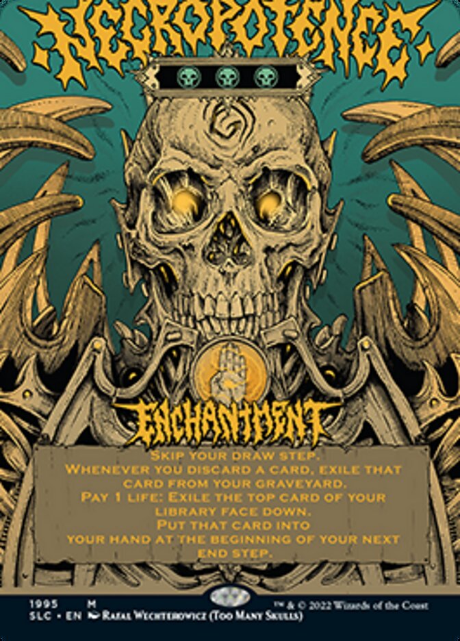 Necropotence (Borderless Alternate Art) [Secret Lair Countdown Kit] | Black Swamp Games