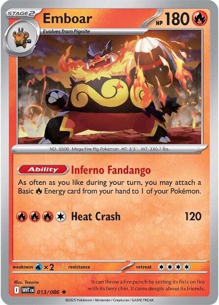 Emboar (013/086) [Scarlet & Violet: White Flare] | Black Swamp Games