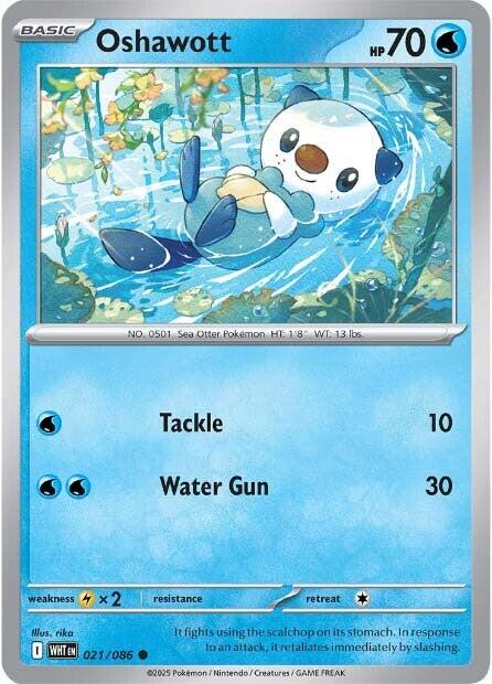 Oshawott (021/086) [Scarlet & Violet: White Flare] | Black Swamp Games