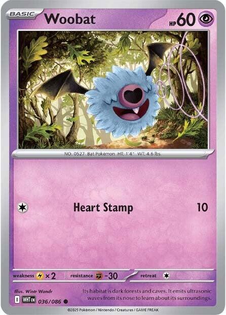Woobat (036/086) [Scarlet & Violet: White Flare] | Black Swamp Games