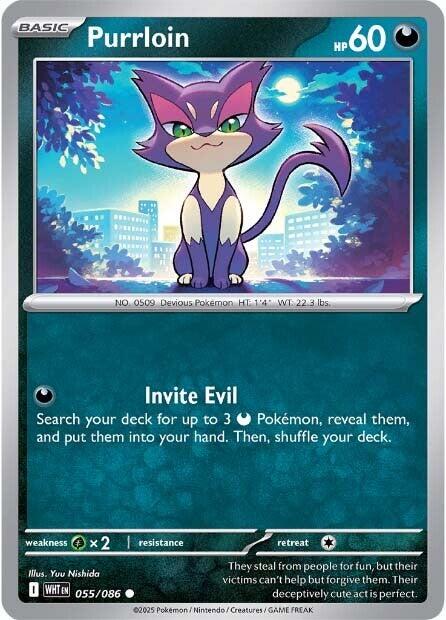 Purrloin (055/086) [Scarlet & Violet: White Flare] | Black Swamp Games