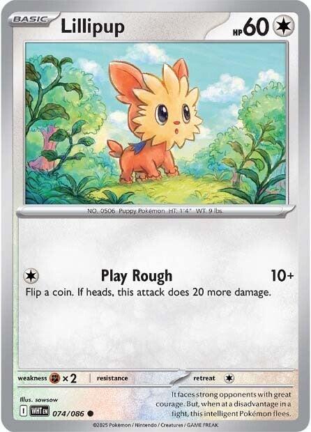 Lillipup (074/086) [Scarlet & Violet: White Flare] | Black Swamp Games
