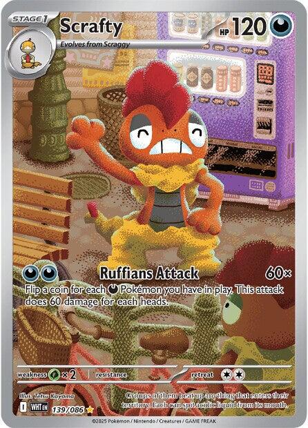Scrafty (139/086) [Scarlet & Violet: White Flare] | Black Swamp Games