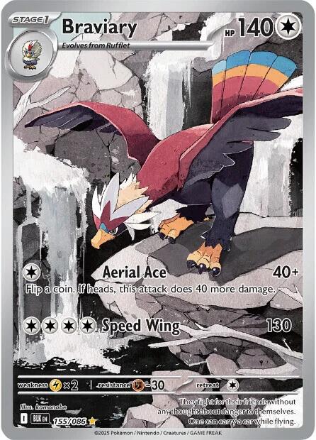 Braviary (155/086) [Scarlet & Violet: Black Bolt] | Black Swamp Games