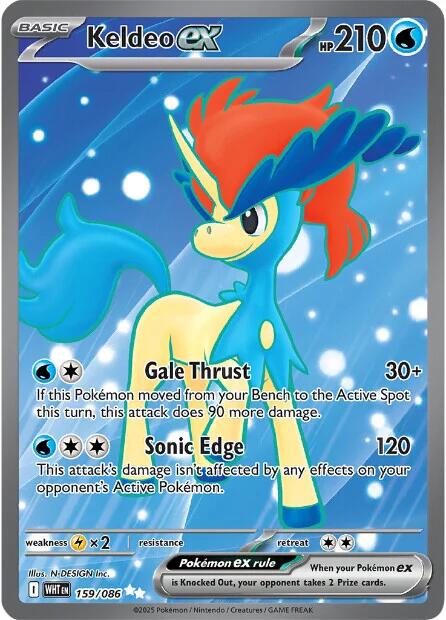 Keldeo ex (159/086) [Scarlet & Violet: White Flare] | Black Swamp Games