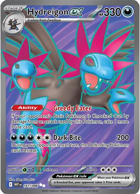 Hydreigon ex (161/086) [Scarlet & Violet: White Flare] | Black Swamp Games
