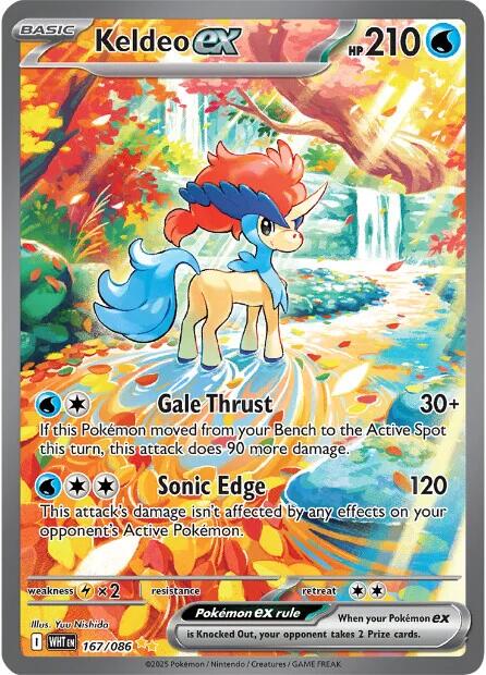 Keldeo ex (167/086) [Scarlet & Violet: White Flare] | Black Swamp Games