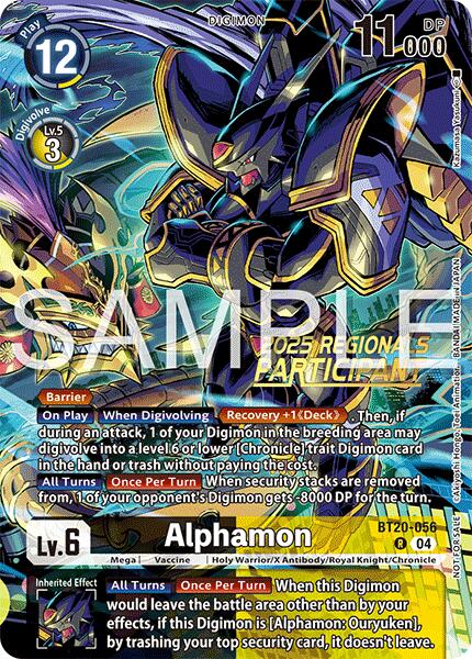 Alphamon [BT20-056] (Regionals 25-26 Season 2 Participant) [Release Special Booster Ver.2.0] | Black Swamp Games