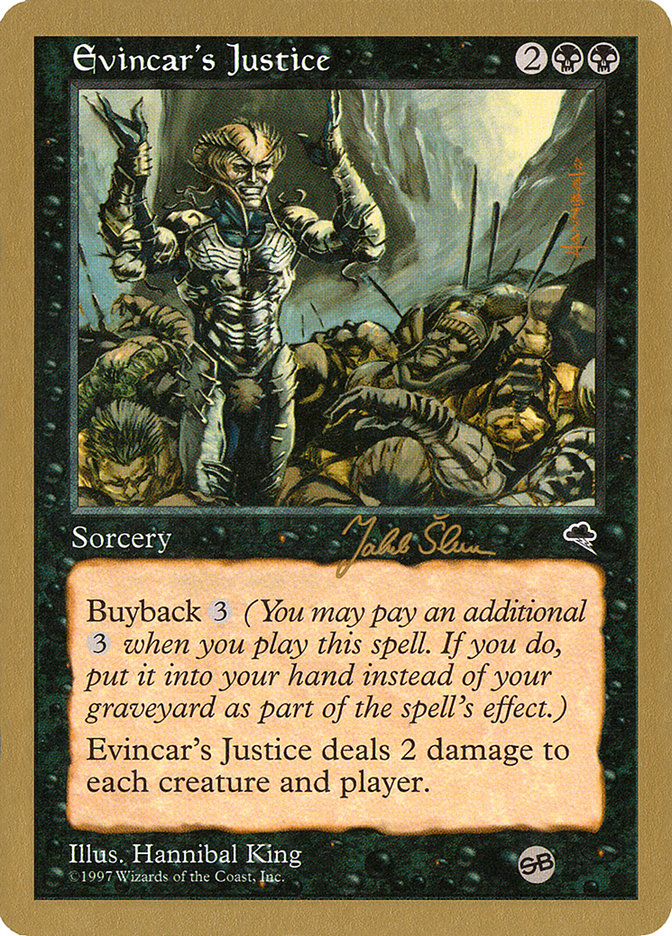 Evincar's Justice (Jakub Slemr) (SB) [World Championship Decks 1999] | Black Swamp Games