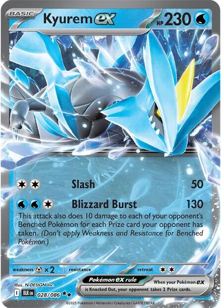 Kyurem ex (028/086) [Scarlet & Violet: Black Bolt] | Black Swamp Games