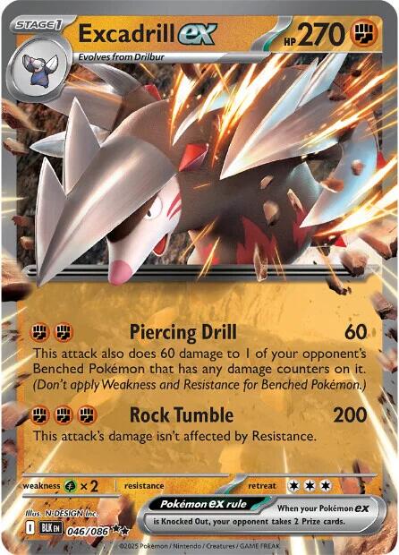 Excadrill ex (046/086) [Scarlet & Violet: Black Bolt] | Black Swamp Games