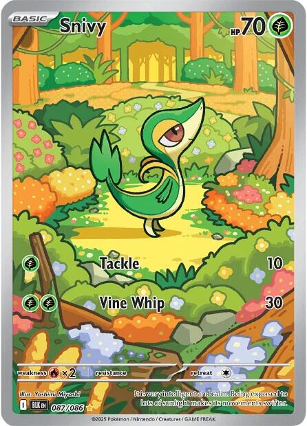 Snivy (087/086) [Scarlet & Violet: Black Bolt] | Black Swamp Games
