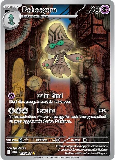Beheeyem (121/086) [Scarlet & Violet: Black Bolt] | Black Swamp Games