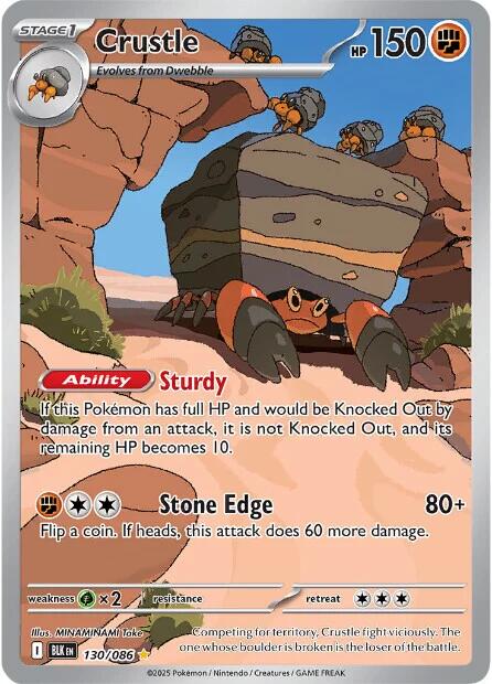 Crustle (130/086) [Scarlet & Violet: Black Bolt] | Black Swamp Games