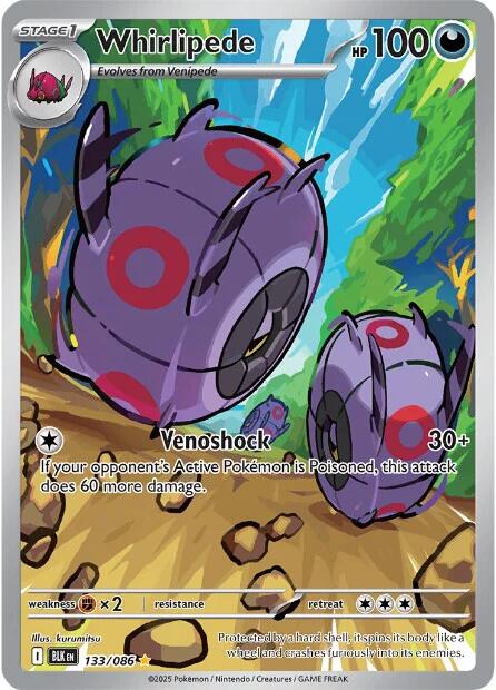 Whirlipede (133/086) [Scarlet & Violet: Black Bolt] | Black Swamp Games