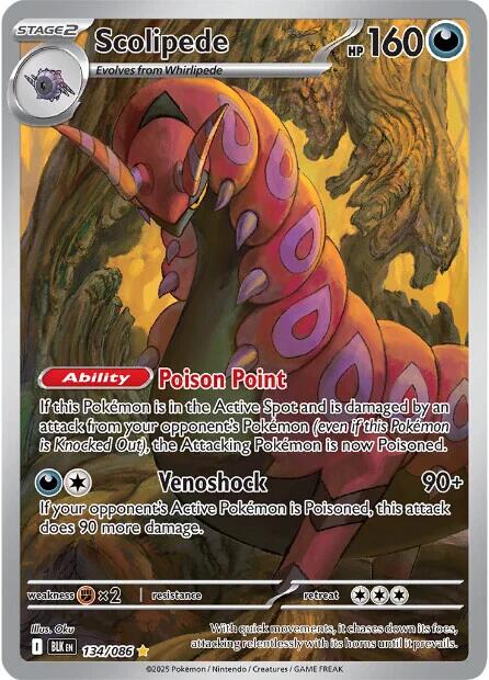 Scolipede (134/086) [Scarlet & Violet: Black Bolt] | Black Swamp Games
