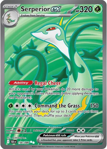 Serperior ex (156/086) [Scarlet & Violet: Black Bolt] | Black Swamp Games